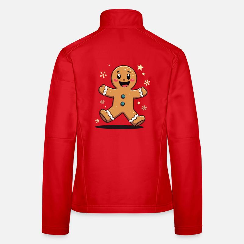 Gingerbread Man Women's Softshell Jacket