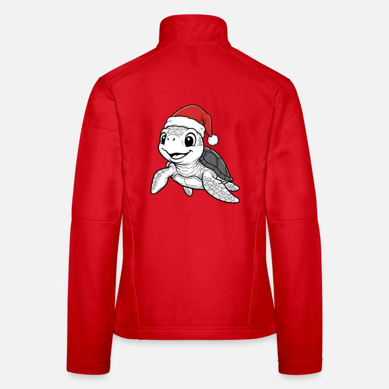 Christmas Turtle Women's Softshell Jacket
