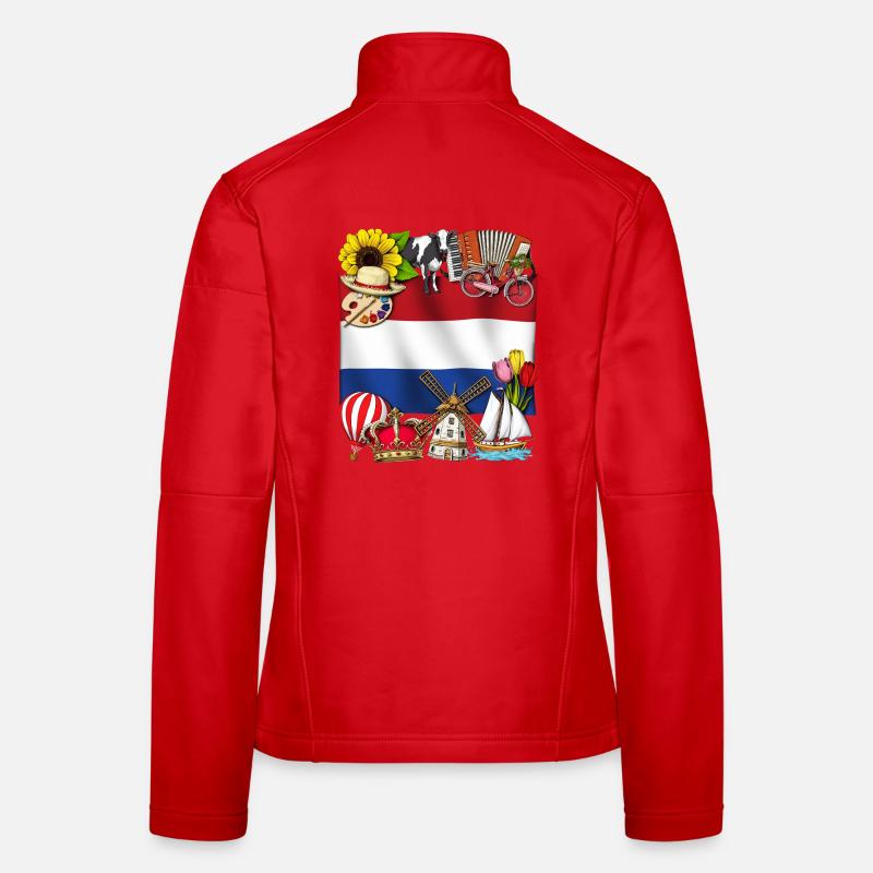 Netherlands Women's Softshell Jacket