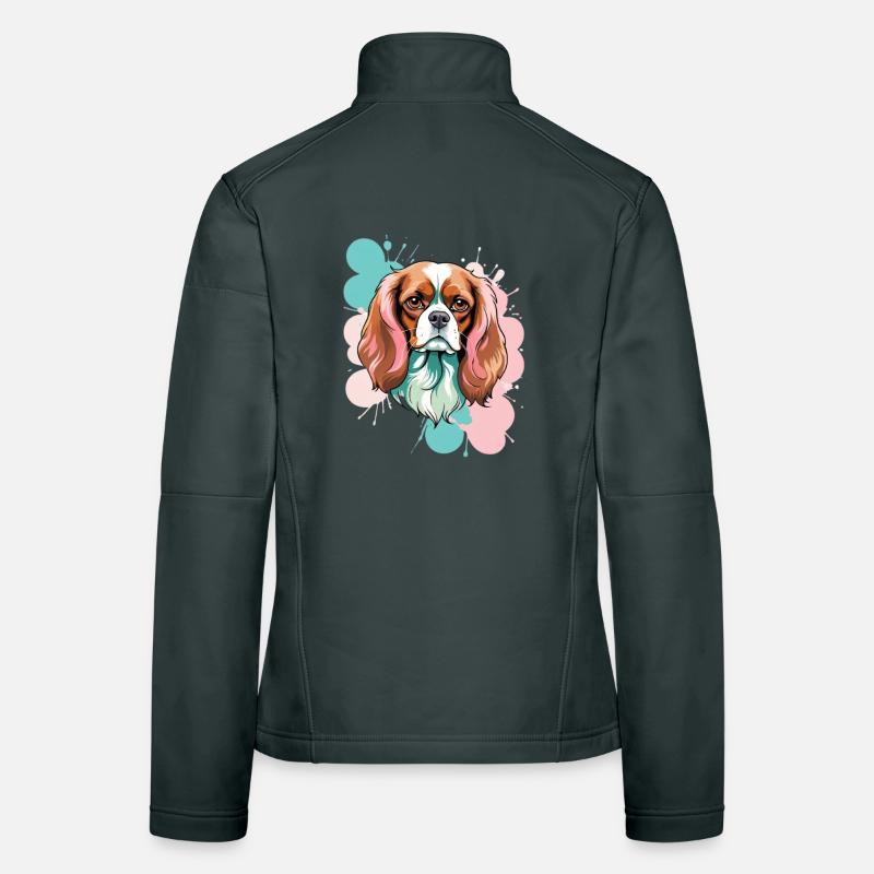Cavalier King Charles Spaniel arbexplosion Frauen Softshelljacke