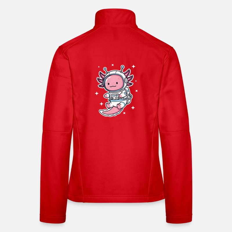 Astronaute axolotl Veste en tissu softshell Femme