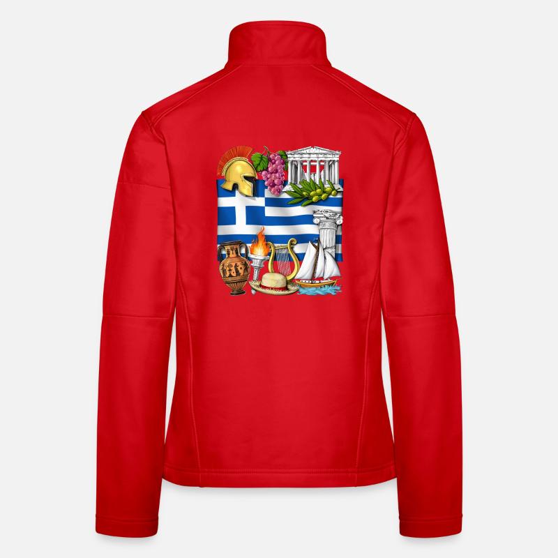 Griechisches Erbe Frauen Softshelljacke