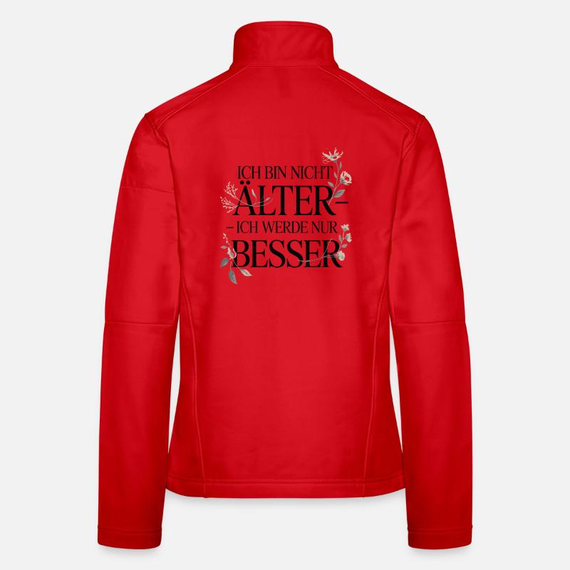 Je ne fais que m’améliorer Devis Veste en tissu softshell Femme