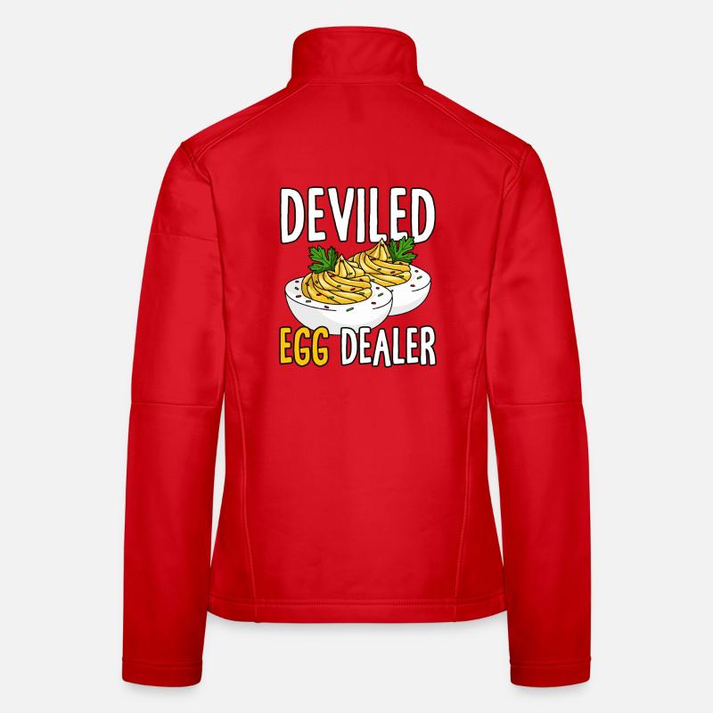 Funny Deviled Eggs Costume Deviled Egg Dad Women's Softshell Jacket