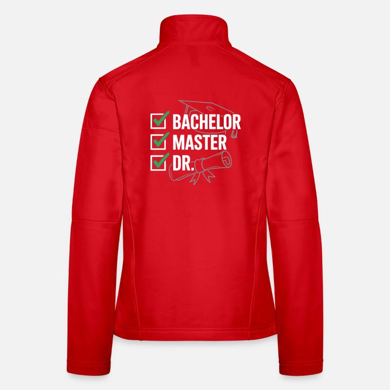 Abschlussbanner Bachelor Master Dr Frauen Softshelljacke