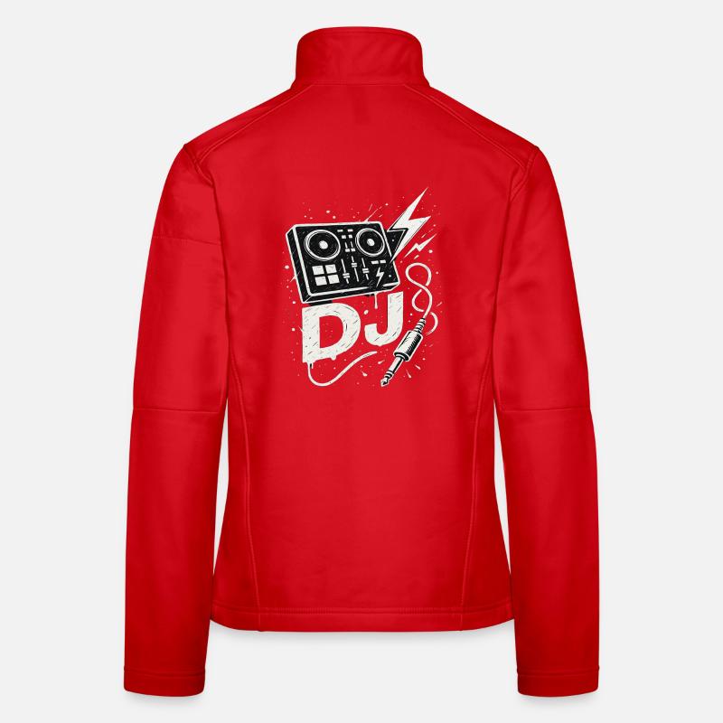 Musik DJ Controller Blitz Kabel Club Beat Frauen Softshelljacke