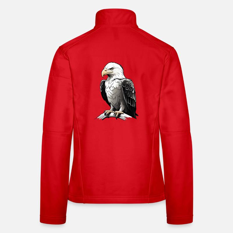 Eagle Portrait Powerful Women's Softshell Jacket