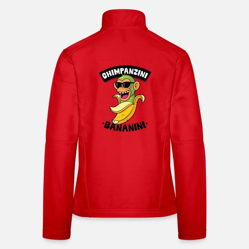 Chimpanzini Bananini - Women's Softshell Jacket - red