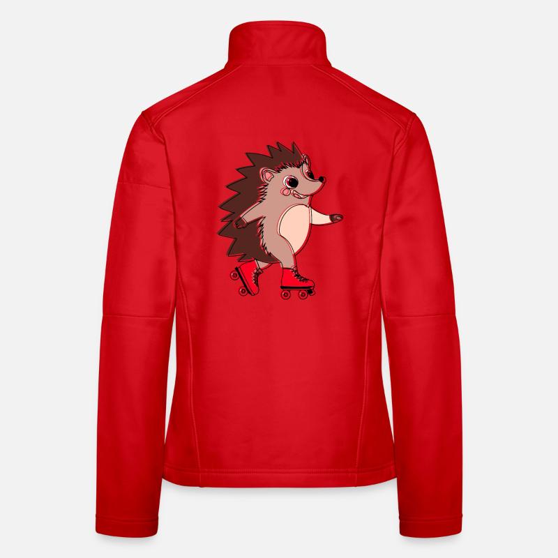 Hérisson en roller - Niglo en roller  Veste en tissu softshell Femme