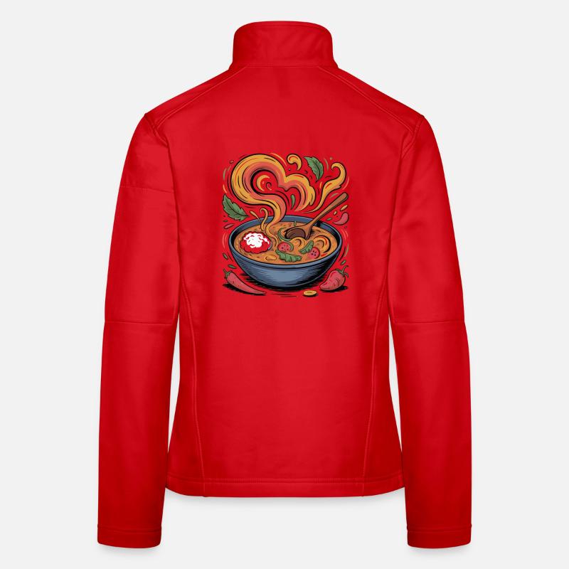 Ramen Heart Magic with Vegetable Scent Women's Softshell Jacket