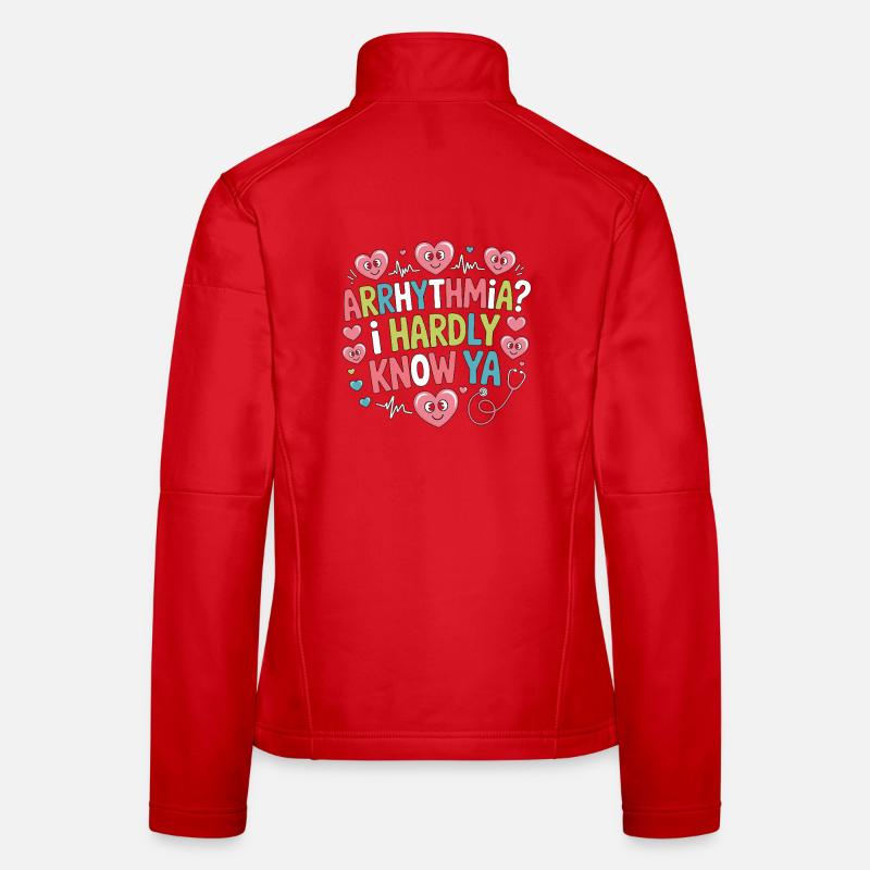 Cardiac Tech Arrhythmia I Hardly Know Echo Tech Frauen Softshelljacke