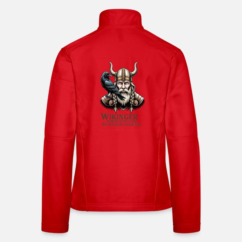 Viking Viking Legend Sailor Odin Raven Fighter - Women's Softshell Jacket - red
