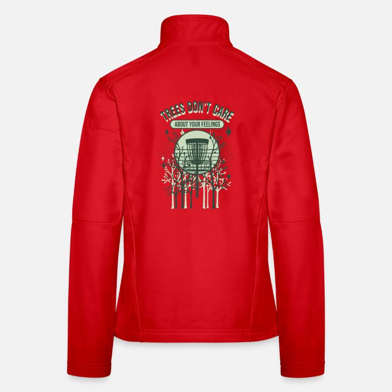 Les arbres ne se soucient pas de vos sentiments Disc golf Veste en tissu softshell Femme