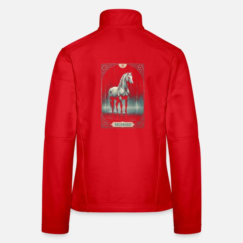 Créatures mythologiques de Bäckahäst Veste en tissu softshell Femme