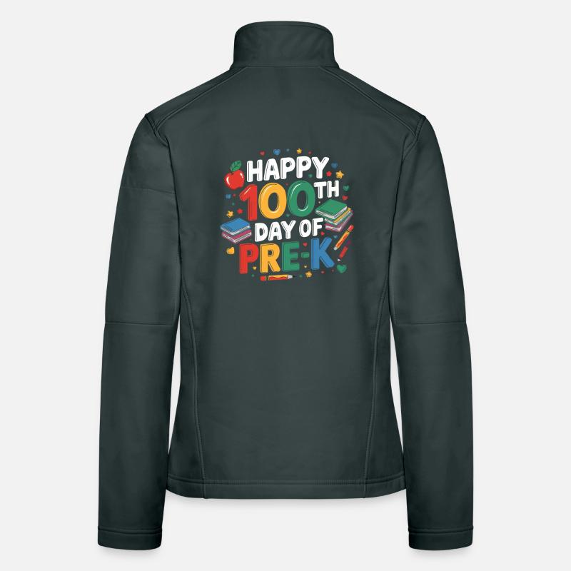 Fröhlicher 100. Tag Vorschule Frauen Softshelljacke