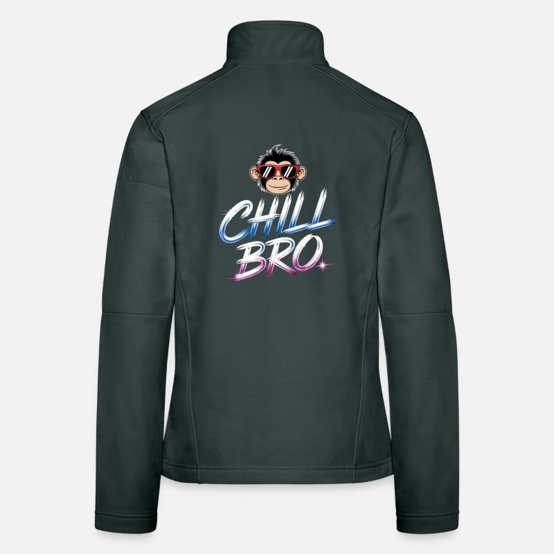 Chill Bro Monkey Women's Softshell Jacket