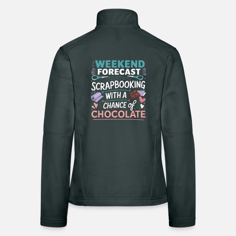 Scrapbooking du week-end avec chocolat Veste en tissu softshell Femme