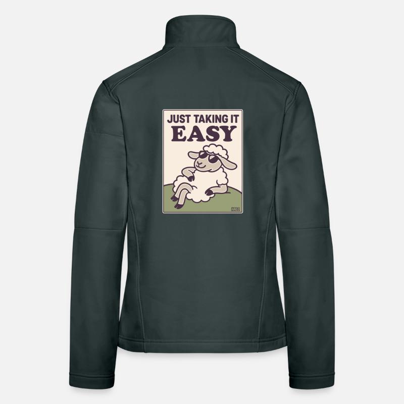 Entspanntes Schaf Einfach Gemütlich Frauen Softshelljacke