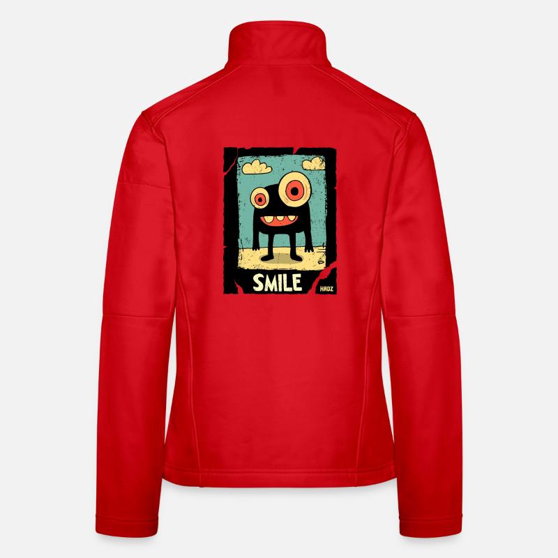 Monstre borgne dans le sable Veste en tissu softshell Femme