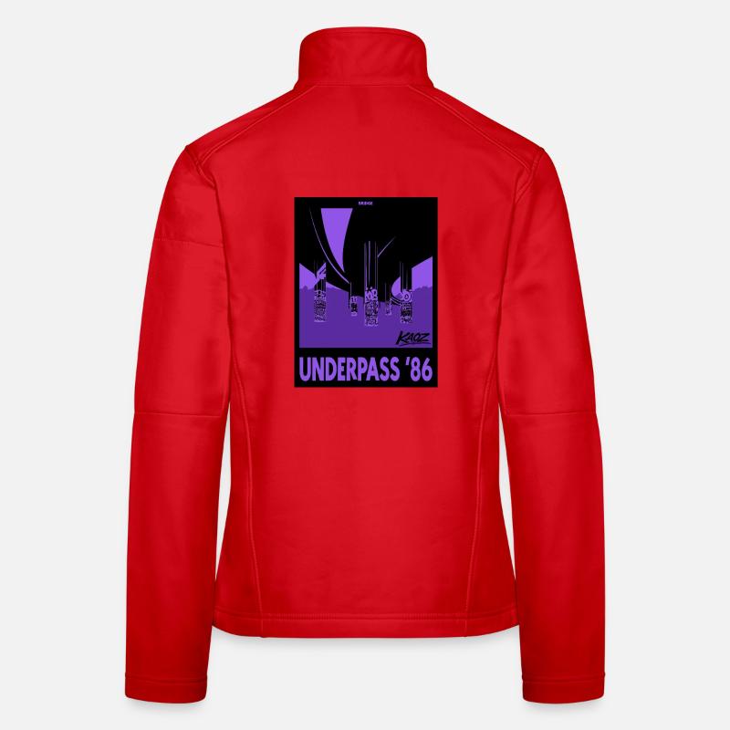 Underpass Hip-Hop Bridge Graffiti 86 Women's Softshell Jacket