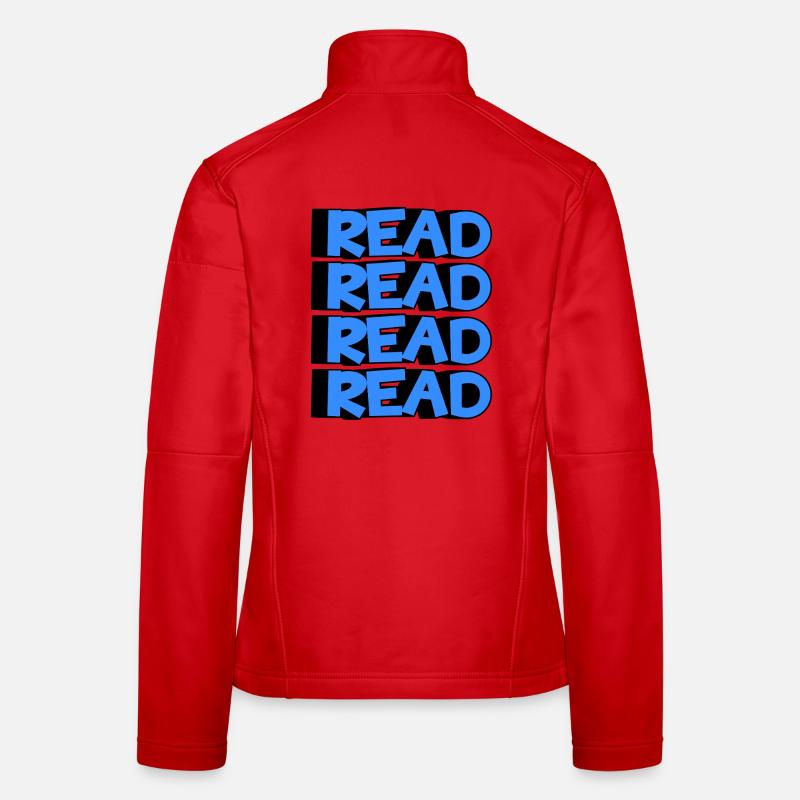 Read Design - 3D Modern Design - Frauen Softshelljacke - Rot