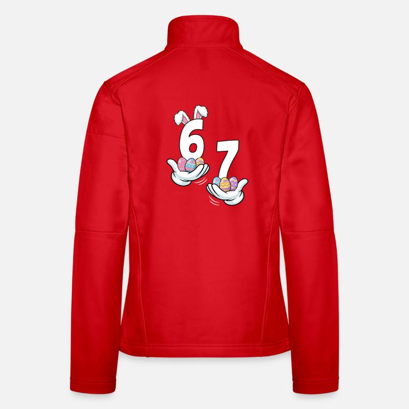 Easter 67 with bunny ears Women's Softshell Jacket