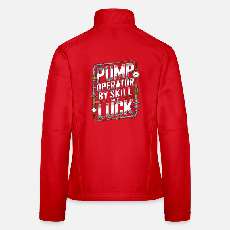 Fire Engineer Pump Operator By Fire Department Women's Softshell Jacket