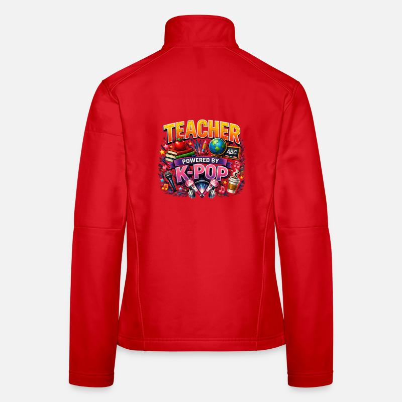 Enseignant propulsé par K Pop Veste en tissu softshell Femme