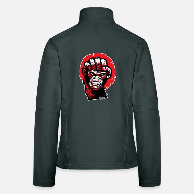 Crimson Gorilla Faust-Kunst Frauen Softshelljacke