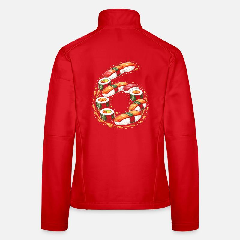 Sushi Ring der Lebendigen Symmetrie Frauen Softshelljacke