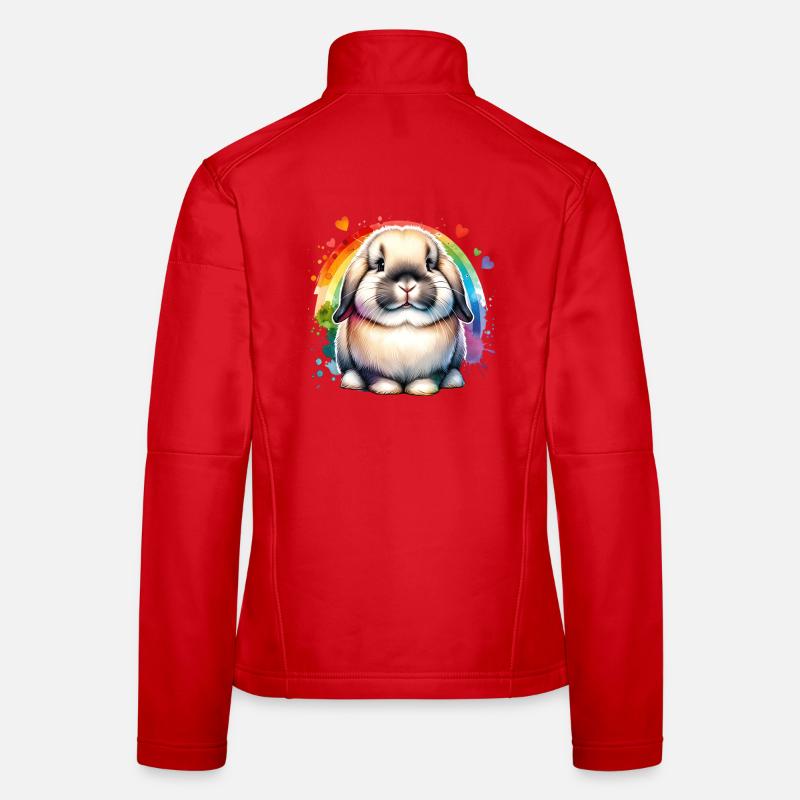 Zwergwidder Kaninchen Geschenk Frauen Softshelljacke