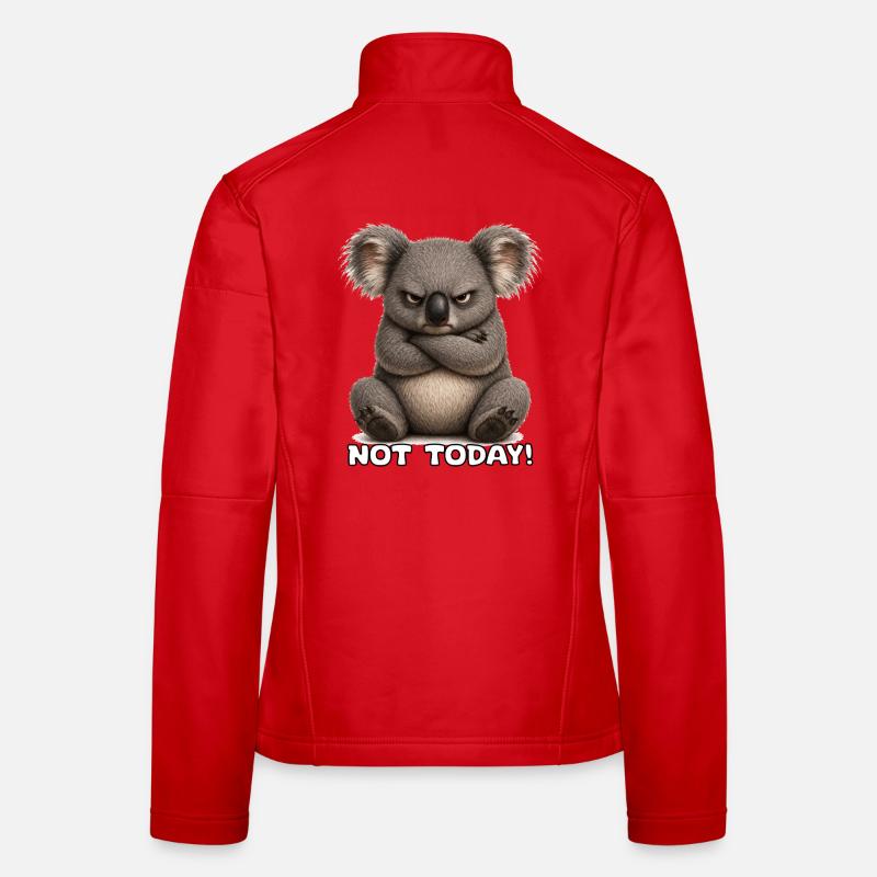 Grumpy Koala – Not Today Women's Softshell Jacket