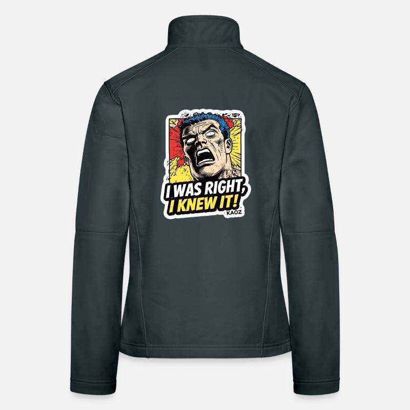 Ich hatte recht, ich kannte es, Comic. Frauen Softshelljacke
