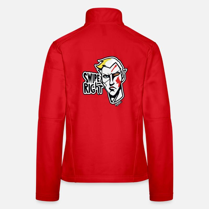 Graffiti-Held nach rechts wischen Frauen Softshelljacke