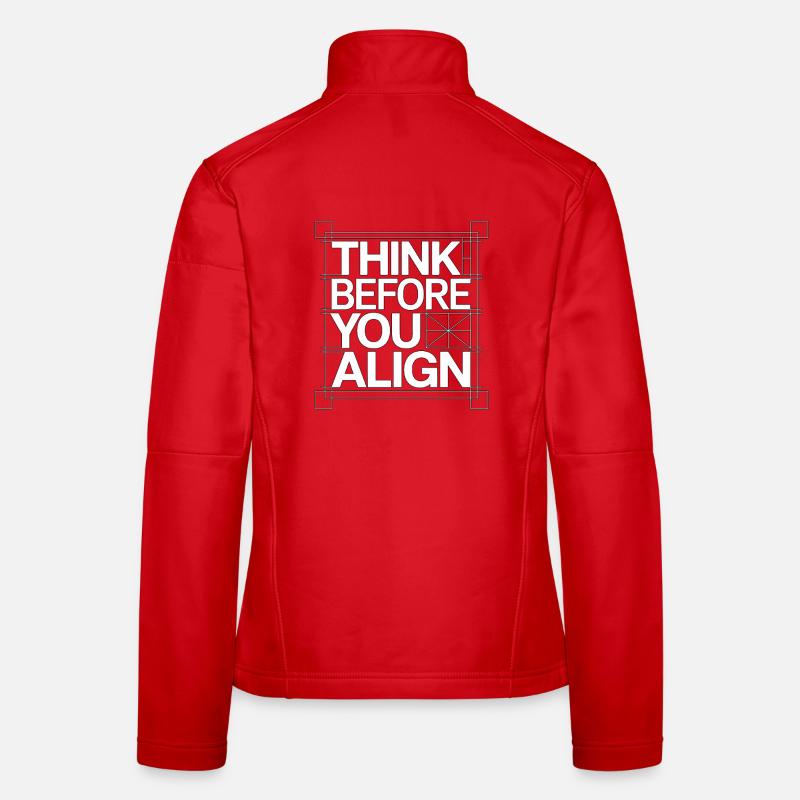 Designer Educator Think Before You Design Teacher Frauen Softshelljacke