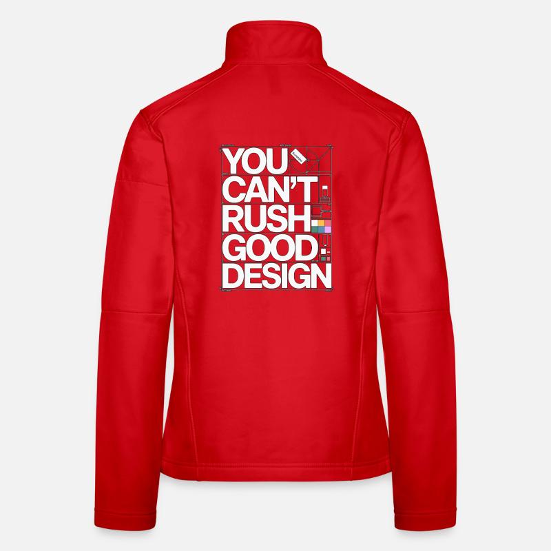 Designer d’impression, on ne peut pas se presser, bon graphiste Veste en tissu softshell Femme
