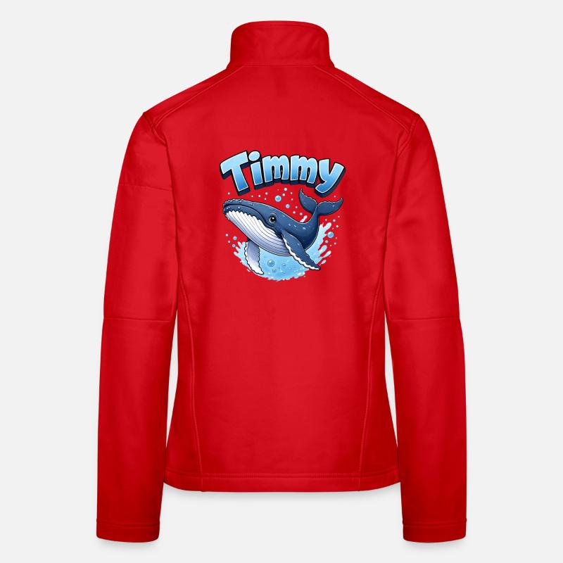 Timmy - der Ostsee-Wal: Süßer Buckelwal Frauen Softshelljacke