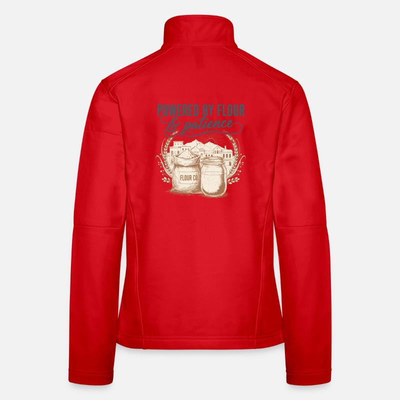 Sauerteigbrotbacken mit Mehlantrieb Frauen Softshelljacke