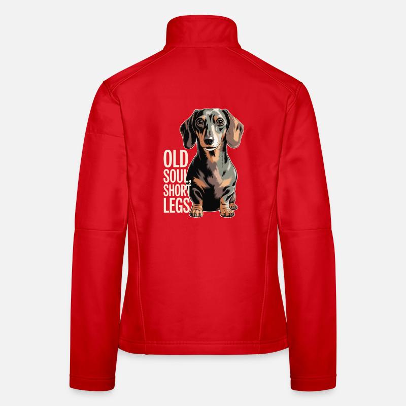 Old Soul Dachshund Women's Softshell Jacket
