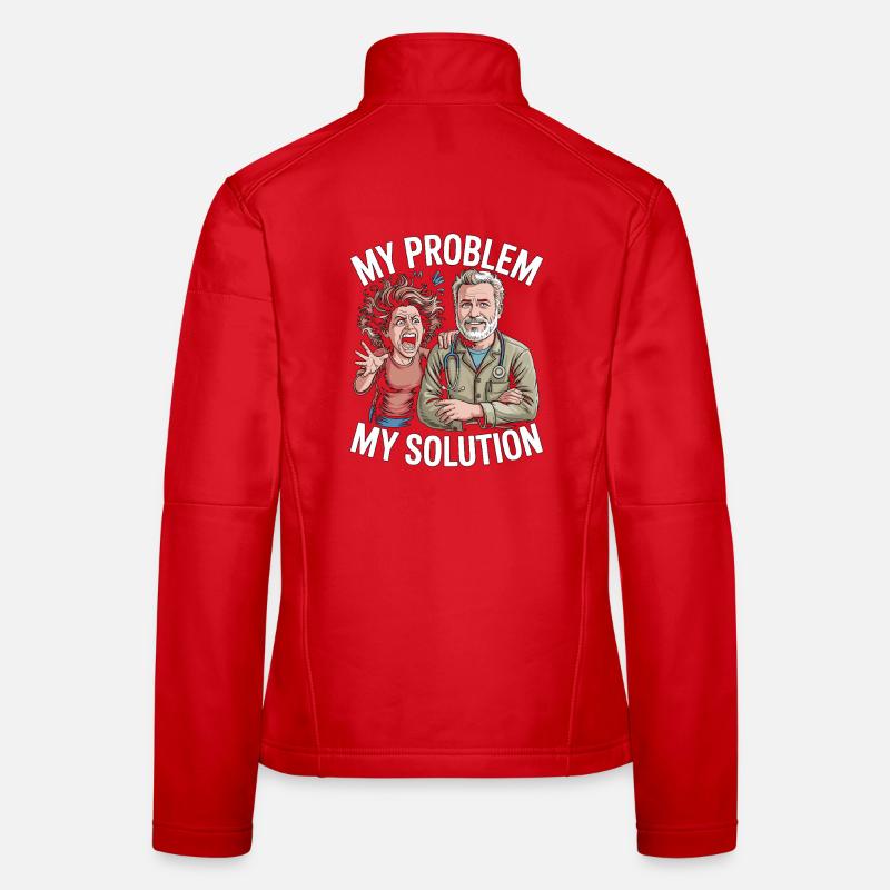Wildlife Vet My Problem My Solution Pictogram Dad Frauen Softshelljacke