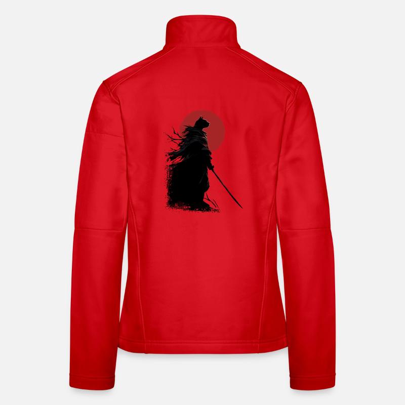 Samurai Katze Frauen Softshelljacke