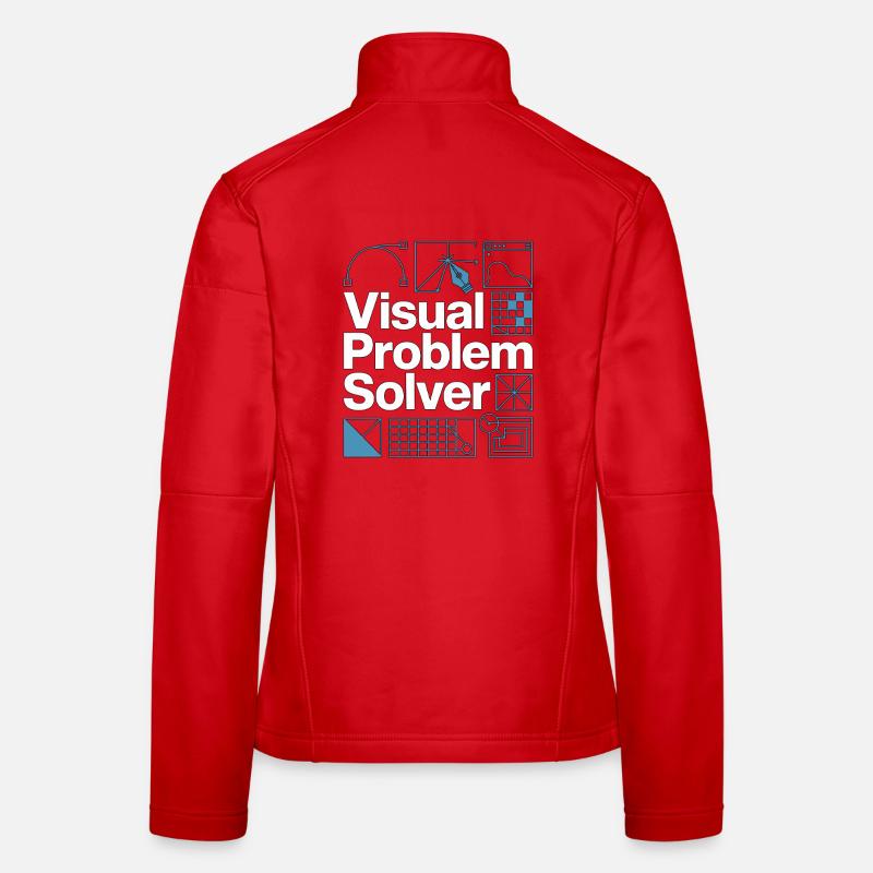 Graphiste Problème visuel Designer créatif Veste en tissu softshell Femme