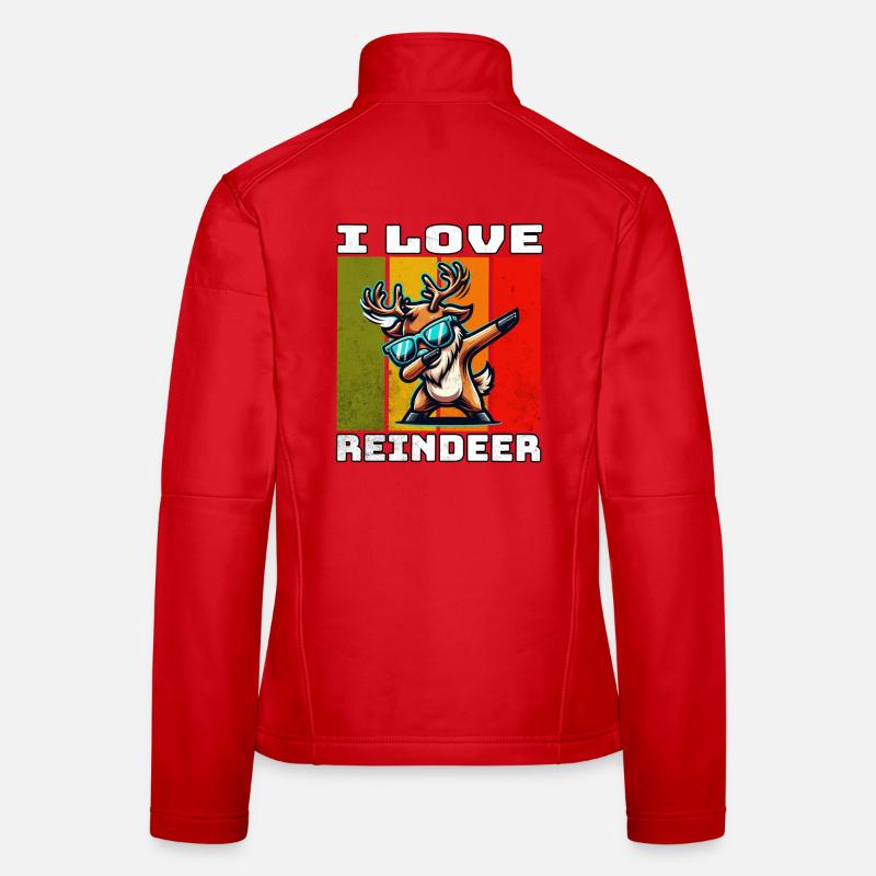 Reindeer Rentier Frauen Softshelljacke