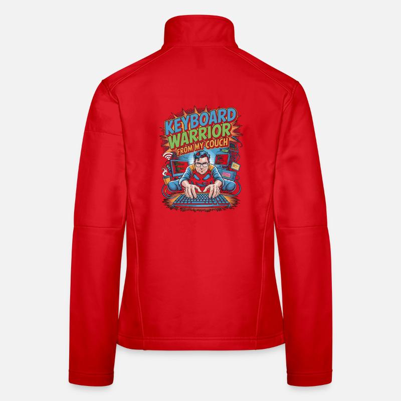 Remote Developer Keyboard Warrior Remote Coder Women's Softshell Jacket