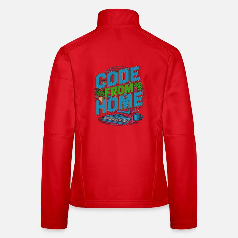 Remote Developer Code From Home Software Developer Frauen Softshelljacke
