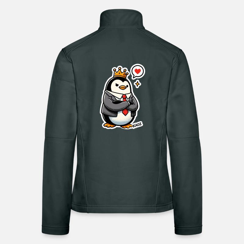 Pingouin couronné Veste en tissu softshell Femme
