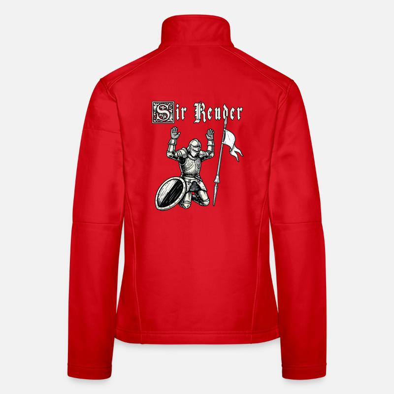 Ren Faire Medieval Sir Render Surrender Funny Women's Softshell Jacket