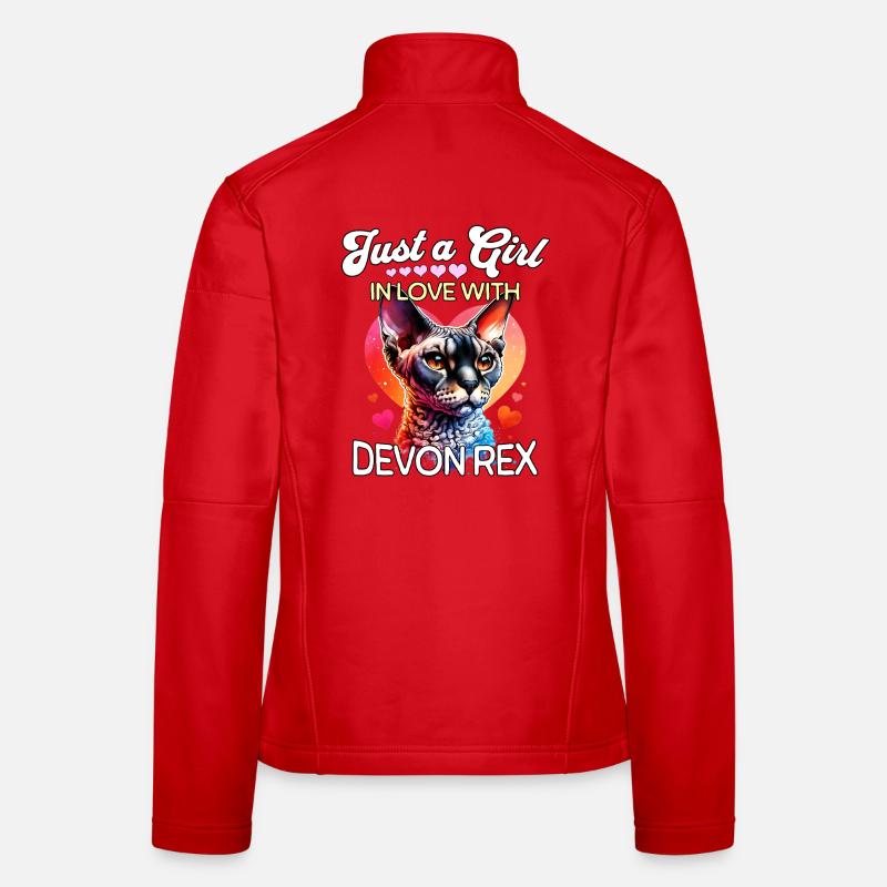 Devon Rex Girl Veste en tissu softshell Femme