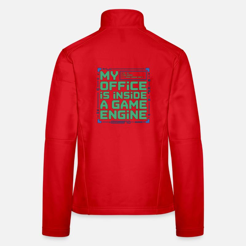 Game Developer My Office Is Inside Game Developer Frauen Softshelljacke