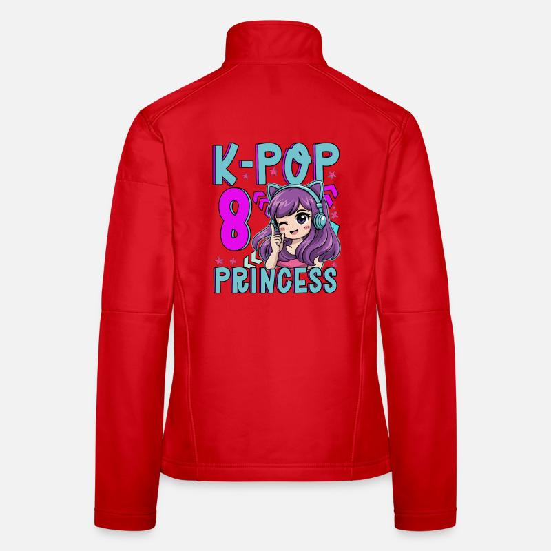 Princesse K-Pop Anniversaire de 8 ans Veste en tissu softshell Femme